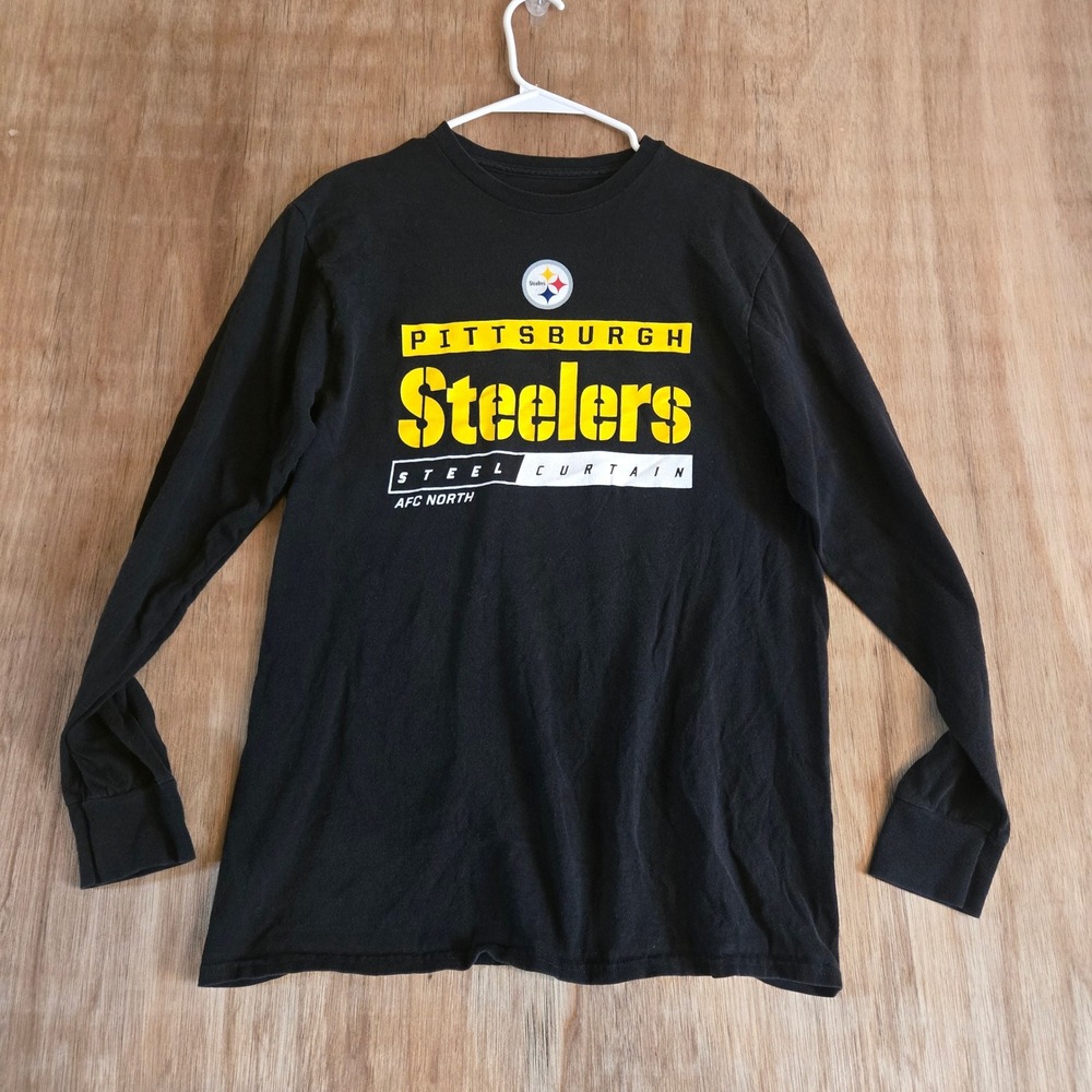 Pittsburgh Steelers Steel Curtain Long Sleeve Shirt Men's M Football NFL Team